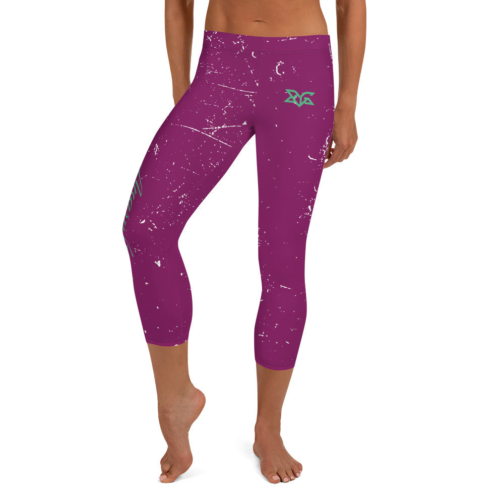 AG Script Capri Leggings - Premium  from Angry Goat Apparel - Just $30! Shop now at Angry Goat Apparel