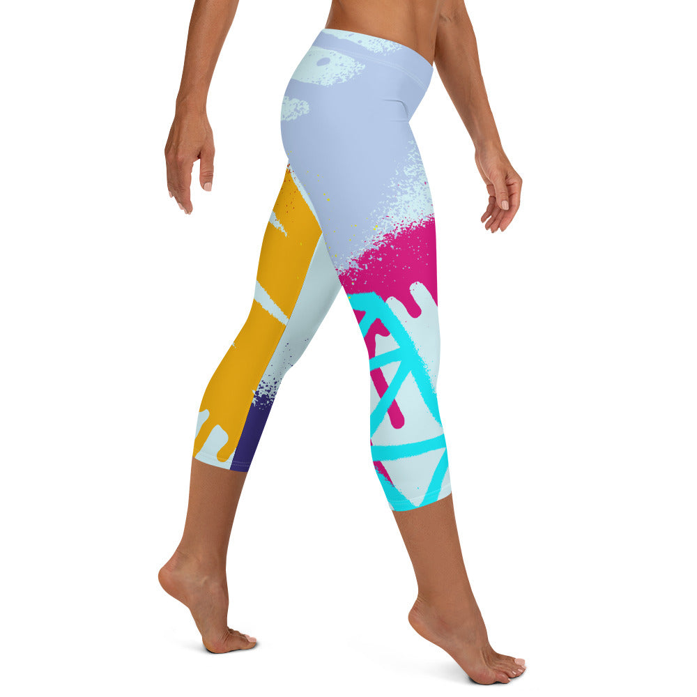 AG Colors Run Capri Leggings - Premium  from Angry Goat Apparel - Just $30! Shop now at Angry Goat Apparel