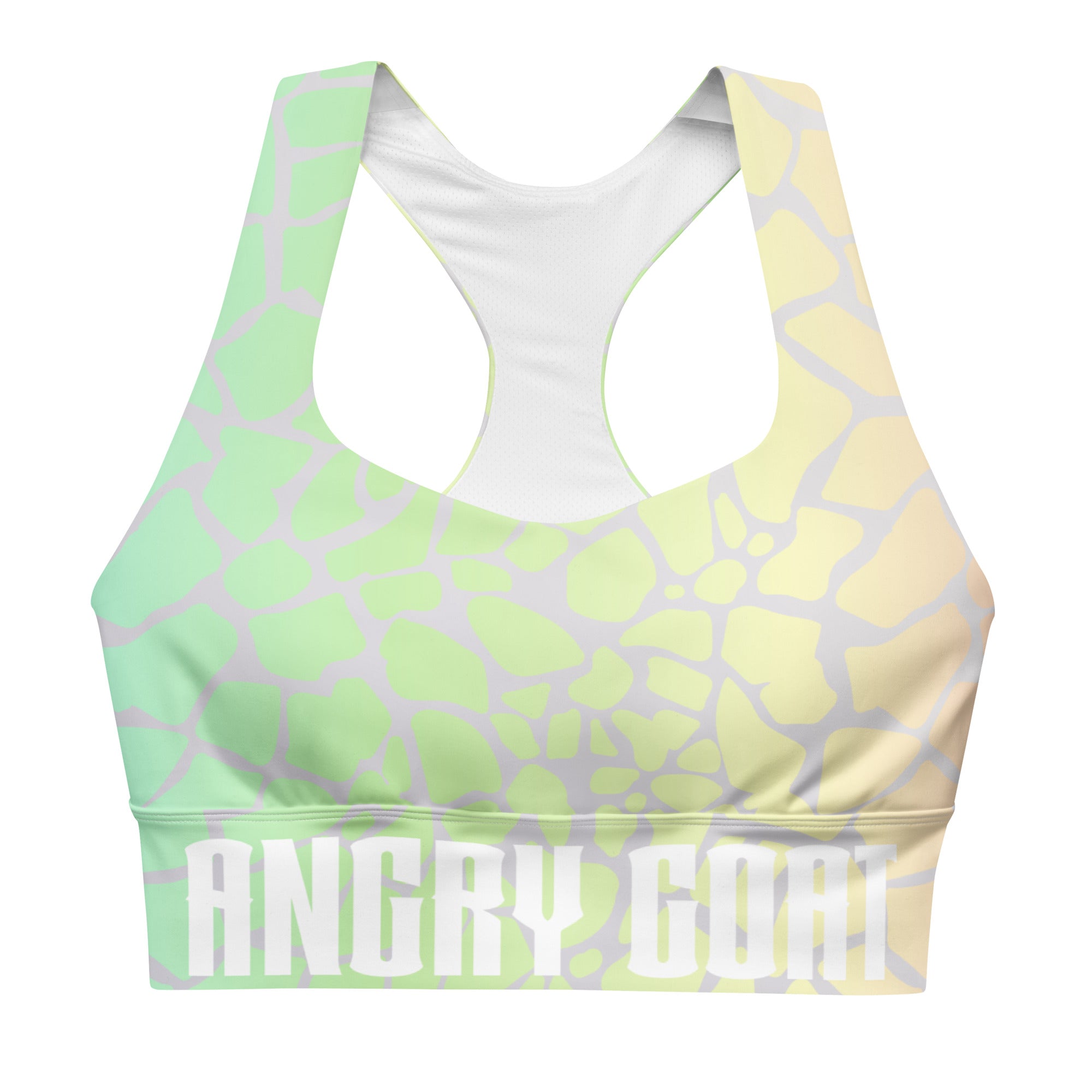 AG Script Longline sports bra - Premium  from Angry Goat Apparel - Just $35! Shop now at Angry Goat Apparel