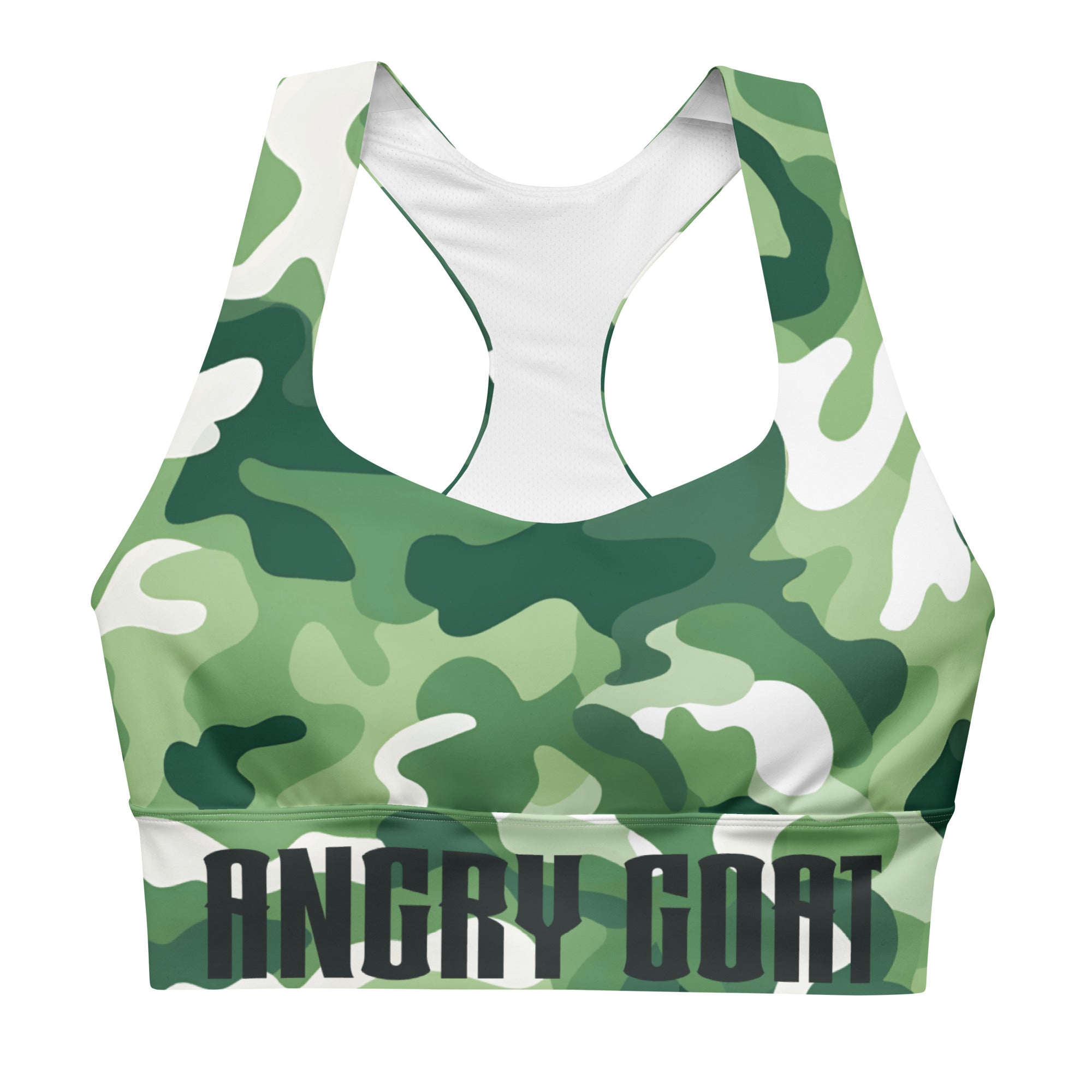 AG Script Longline sports bra - Premium  from Angry Goat Apparel - Just $35! Shop now at Angry Goat Apparel