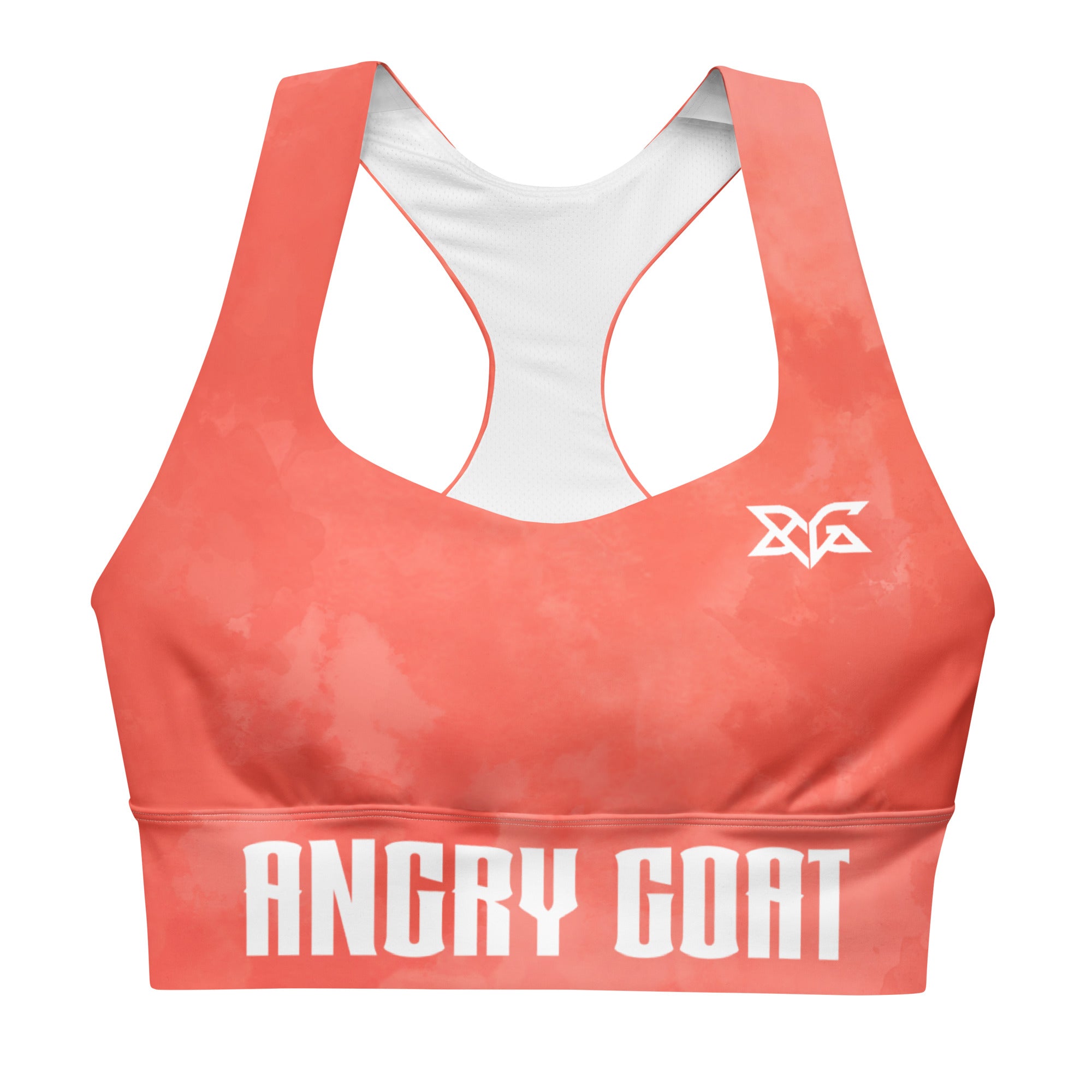 AG Script Longline sports bra - Premium  from Angry Goat Apparel - Just $35! Shop now at Angry Goat Apparel