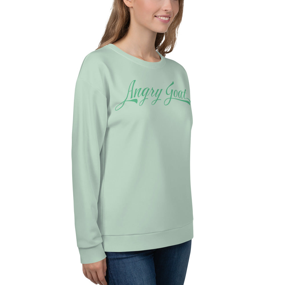 Angry Goat Script Womens Sweatshirt