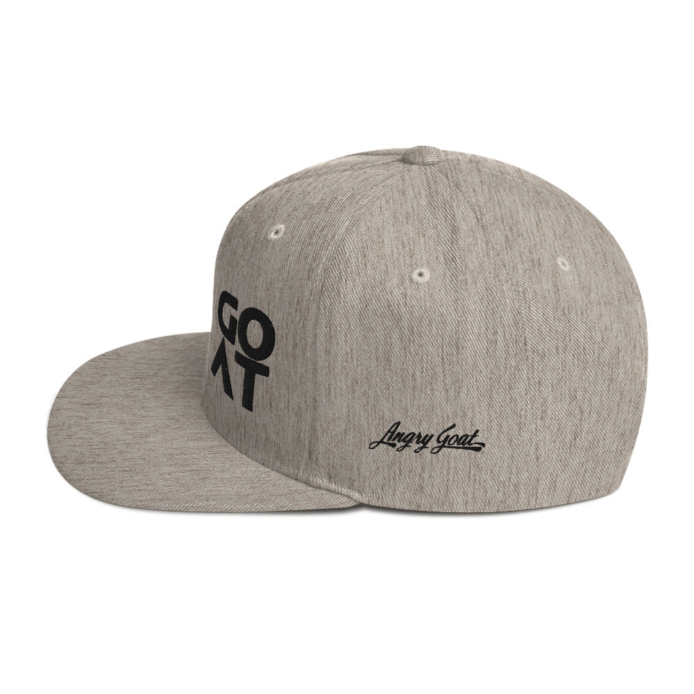 Angry Goat Solid Snapback Hat