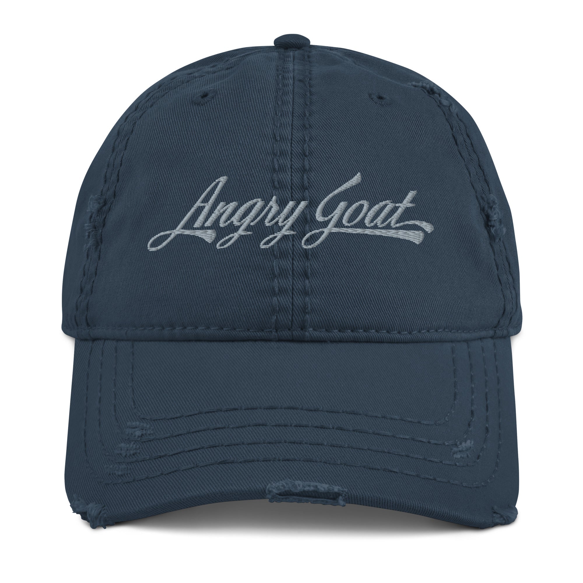 Angry Goat Distressed Hat