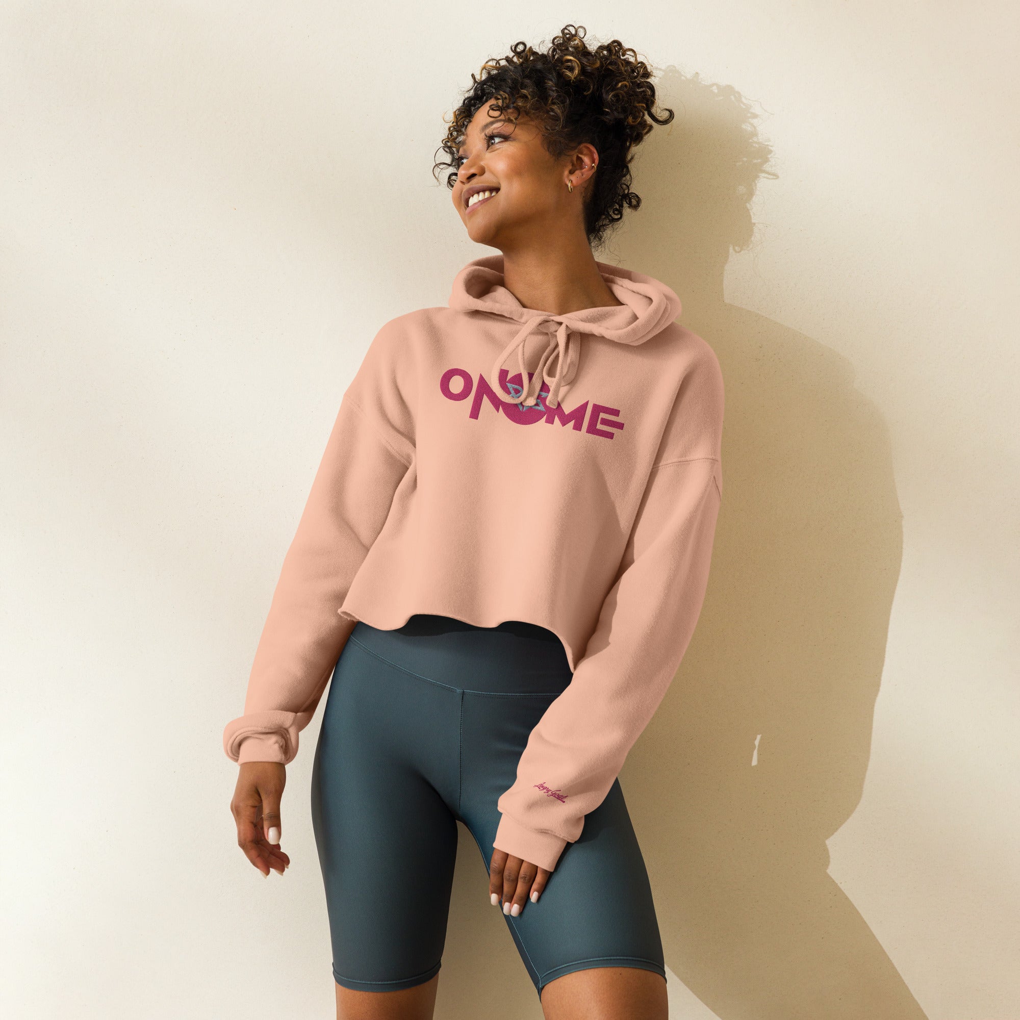 On Me Crop Hoodie - Premium  from Angry Goat Apparel - Just $47! Shop now at Angry Goat Apparel