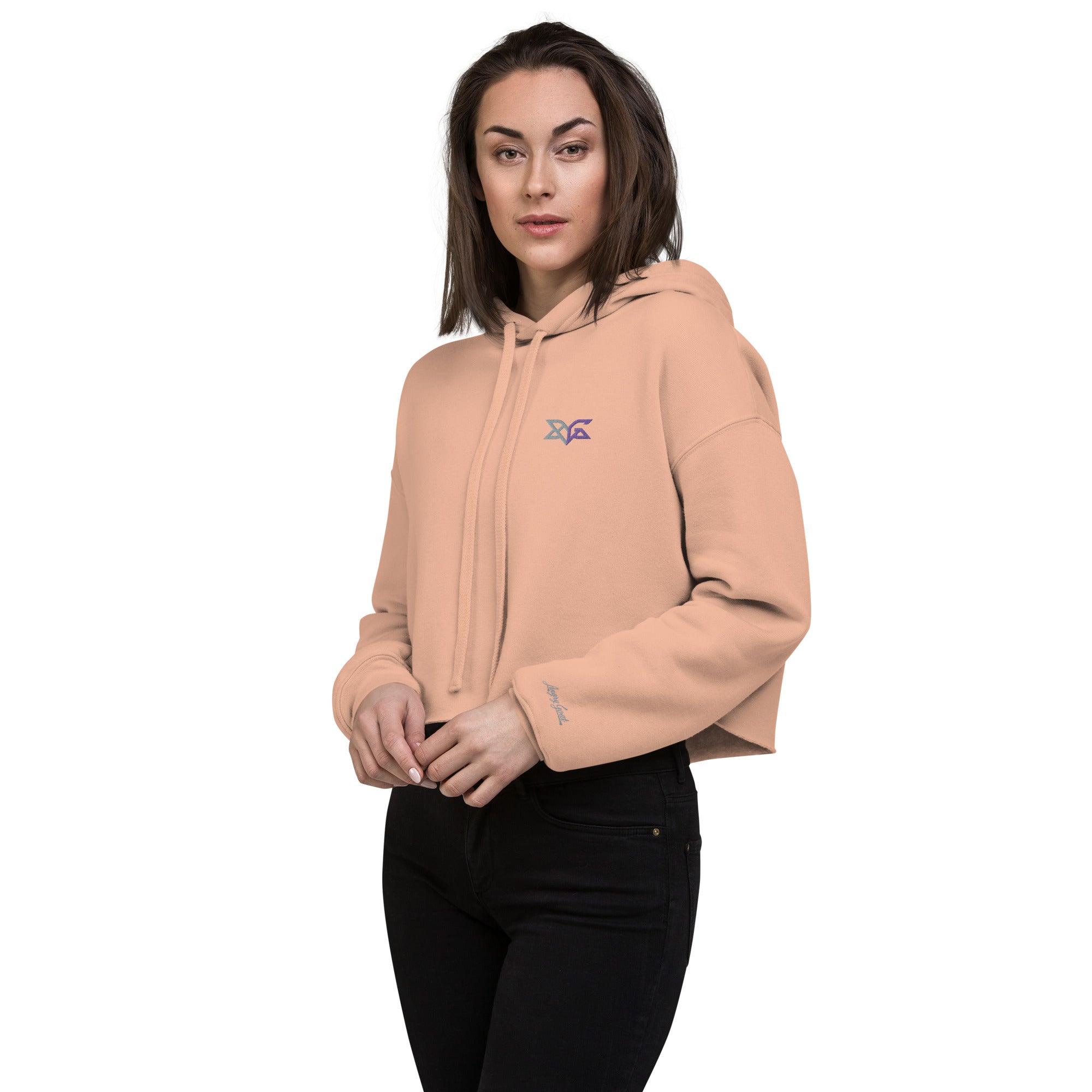 Angry Goat Logo Crop Hoodie - Premium  from Angry Goat Apparel - Just $38.50! Shop now at Angry Goat Apparel