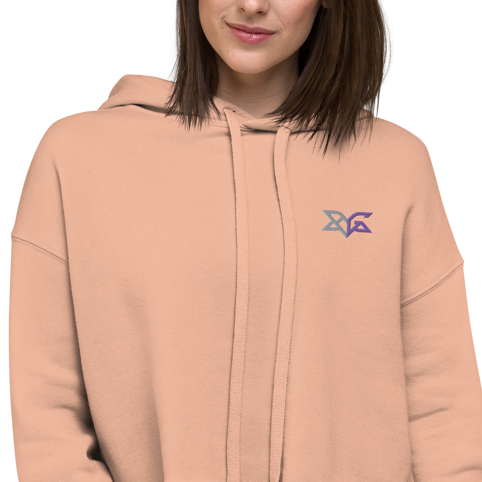 Angry Goat Logo Crop Hoodie