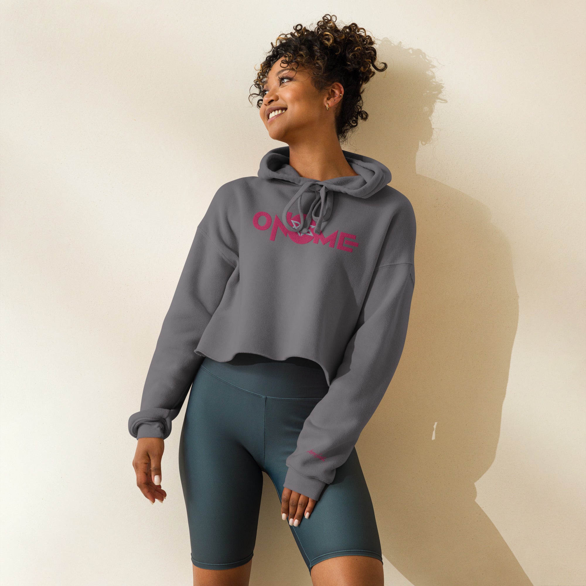 On Me Crop Hoodie - Premium  from Angry Goat Apparel - Just $47! Shop now at Angry Goat Apparel